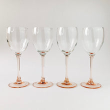 Load image into Gallery viewer, Set of 4 Luminarc Blush Wine Glasses
