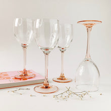Load image into Gallery viewer, Set of 4 Luminarc Blush Wine Glasses
